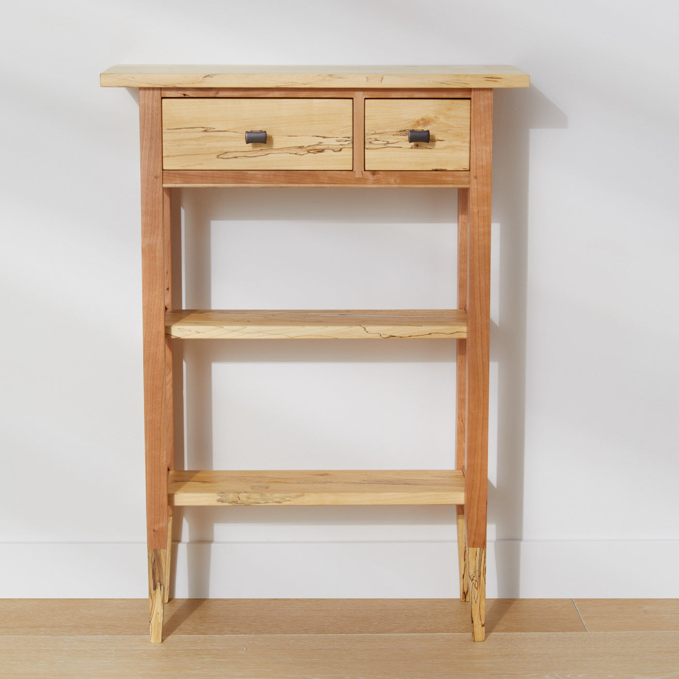 Spalted Maple and Cherry Hall Table
