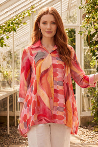 Fluid Linen Refresca Pieced Tunic