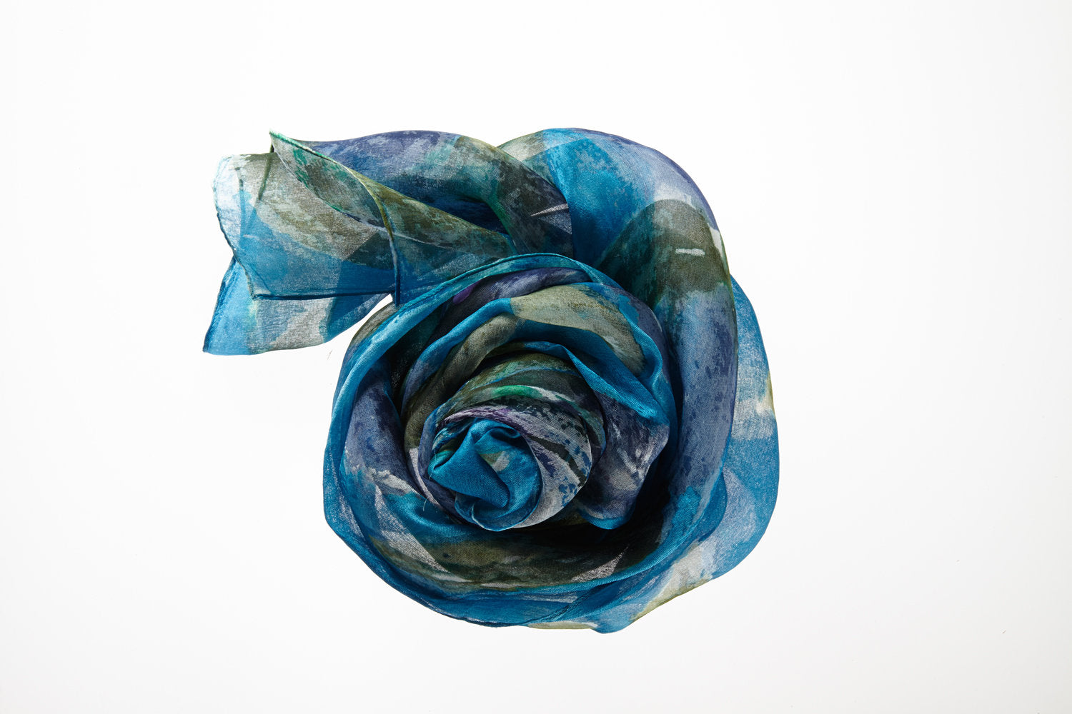 Gentian Organza Scarf
