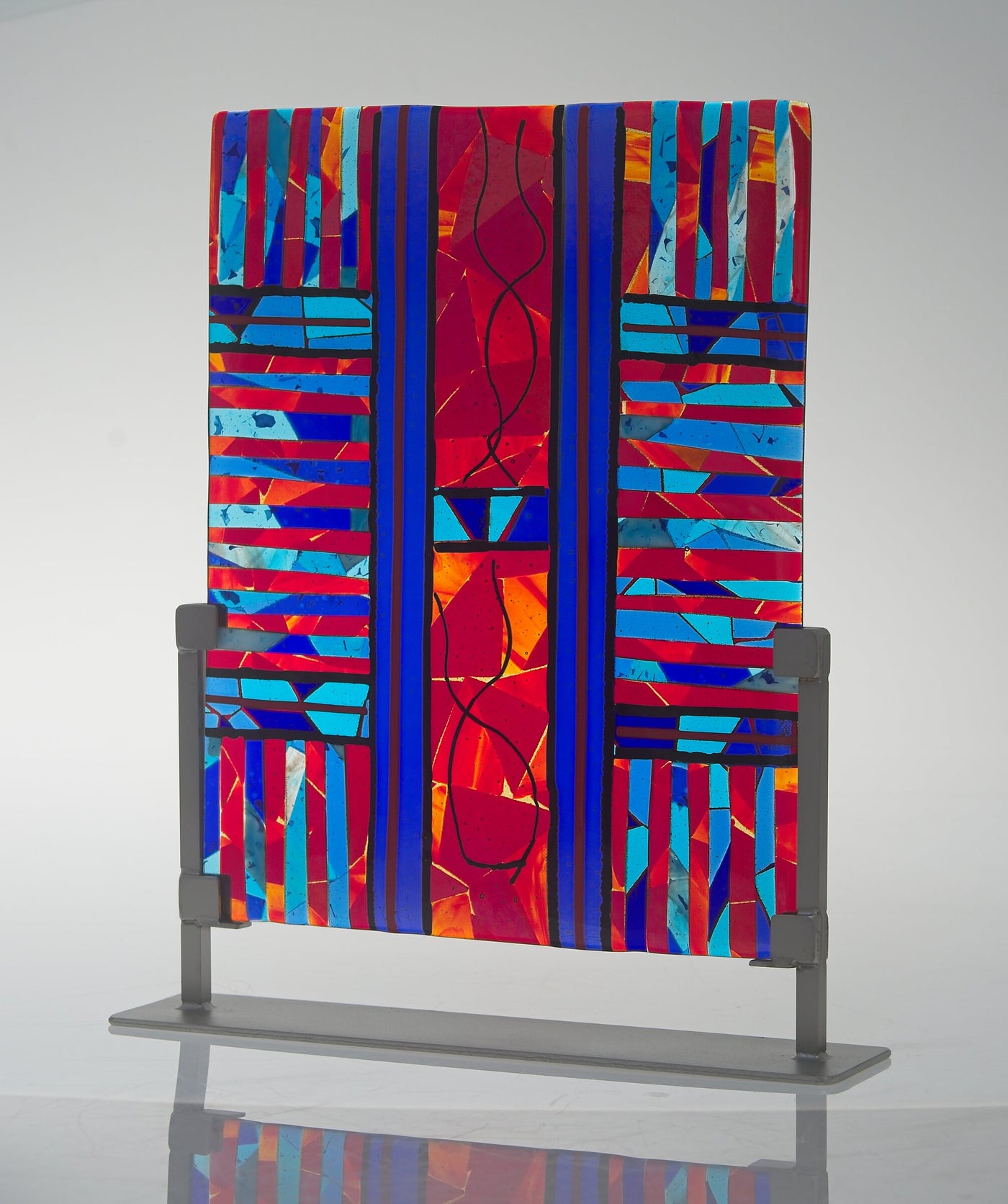 Tapestry in Red and Blue
