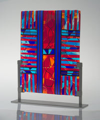 Tapestry in Red and Blue