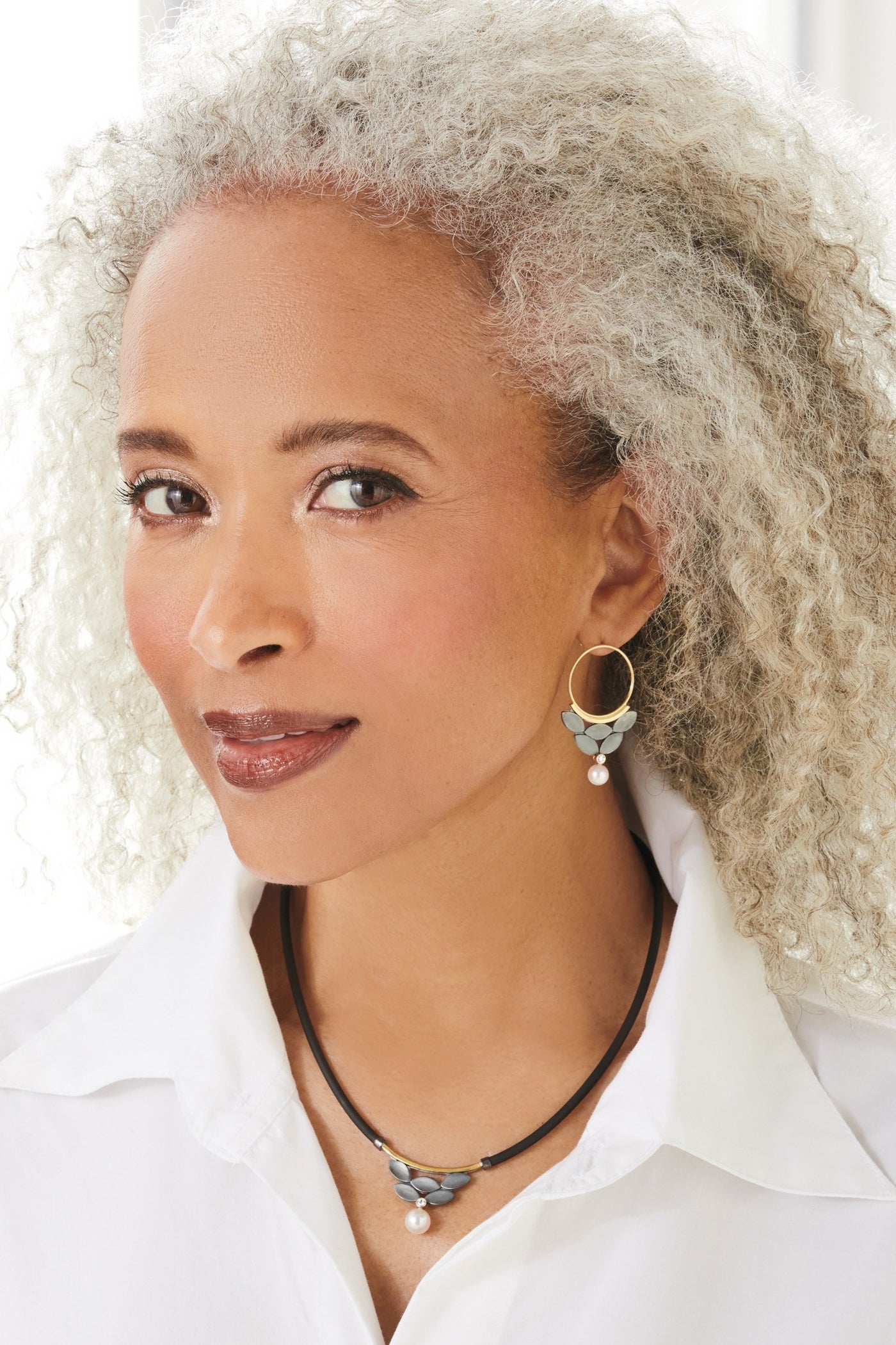 shown with Leaf Cluster Earrings