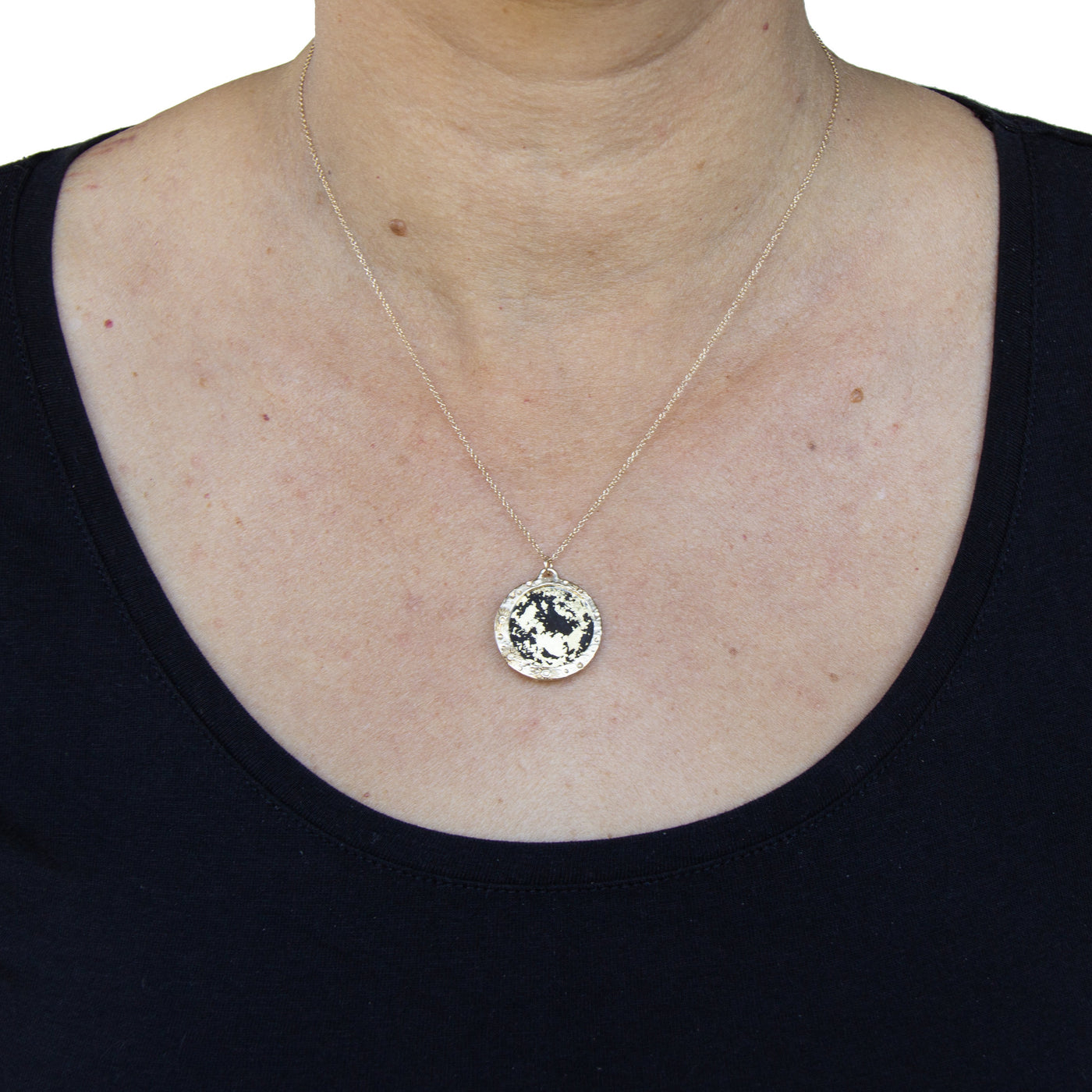 Light Moon Encasement Necklace