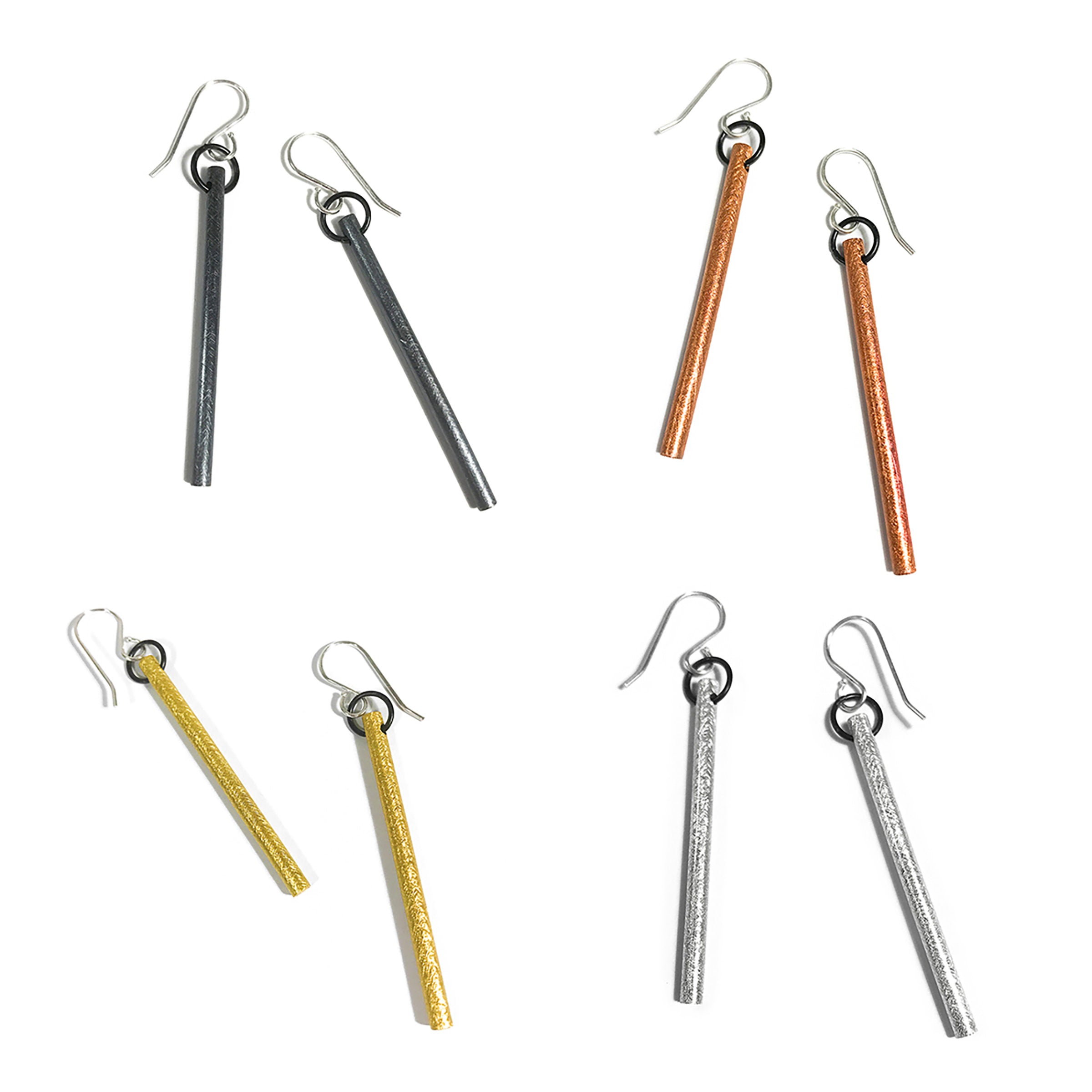 Oxidized Silver, Copper, Brass, Silver