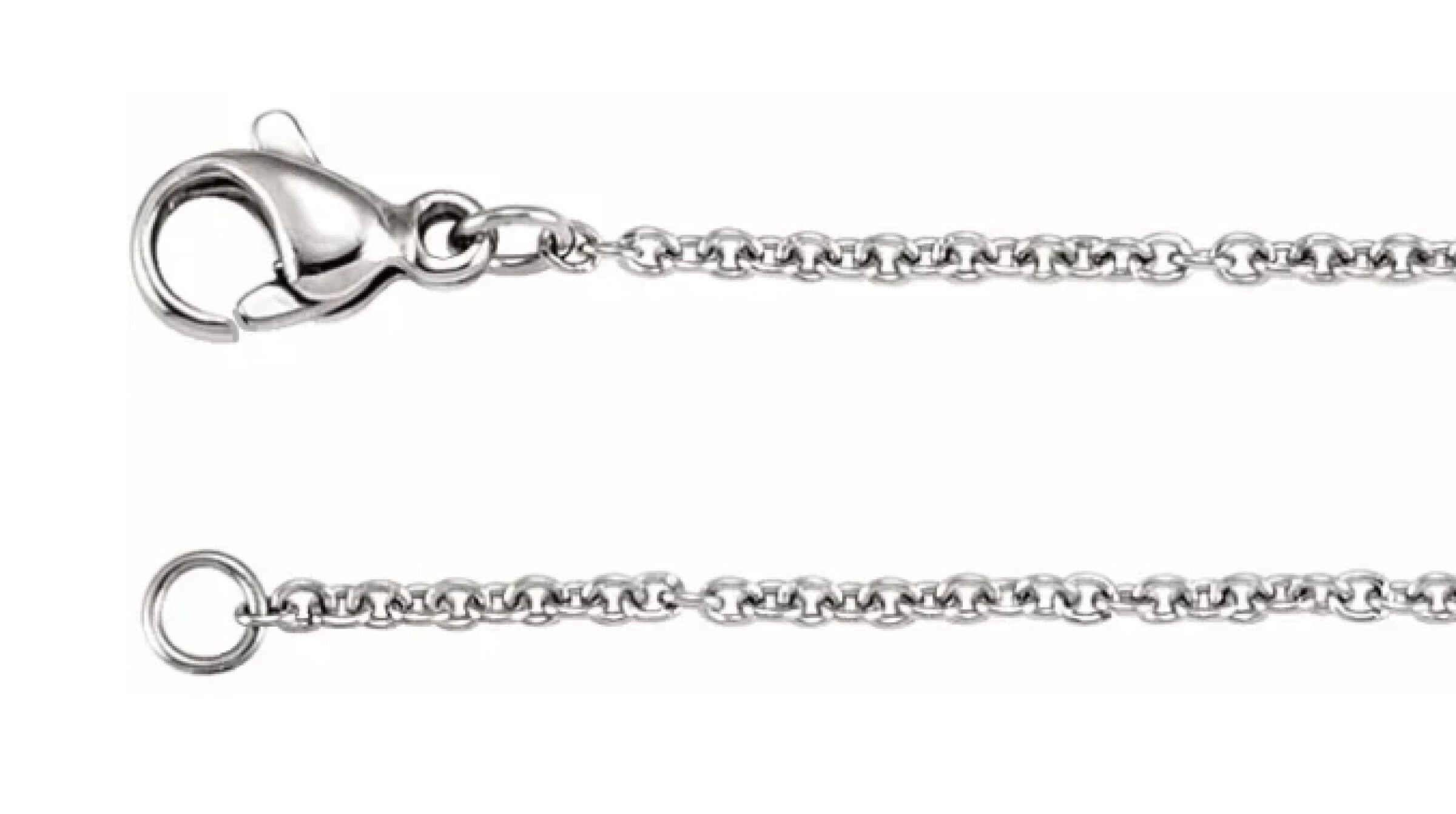 stainless steel chain and clasp