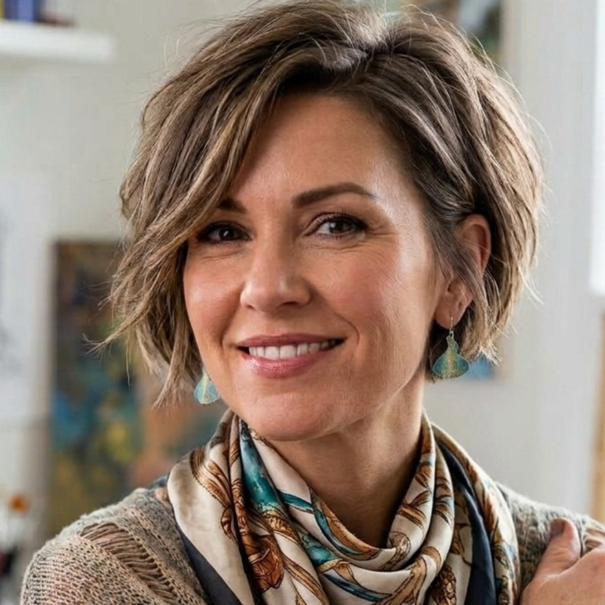 Waves Patina Earrings