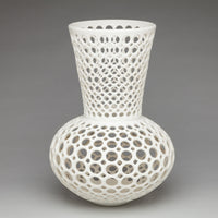 White Pierced Vase