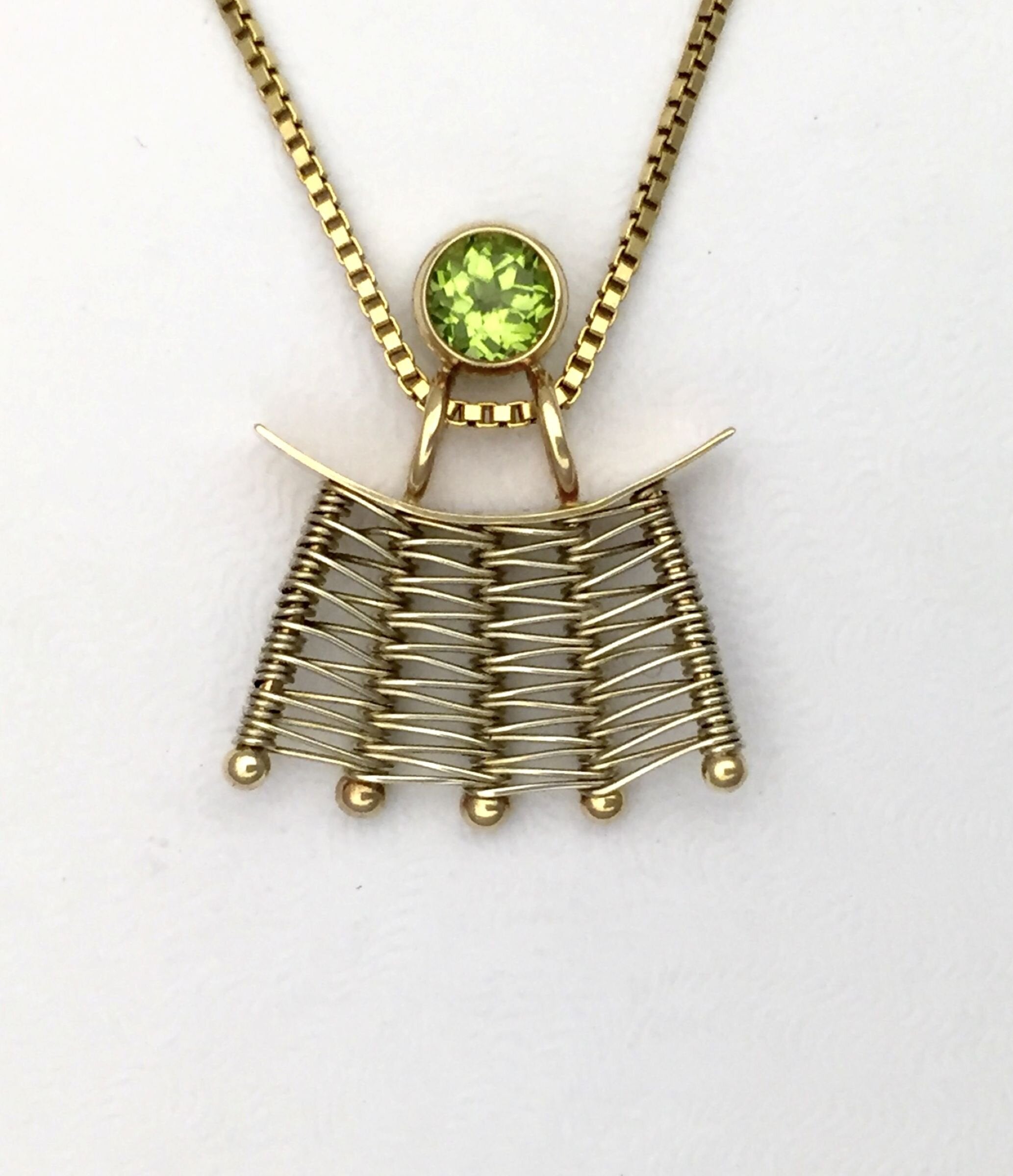 Totem Gold & Peridot Pendant