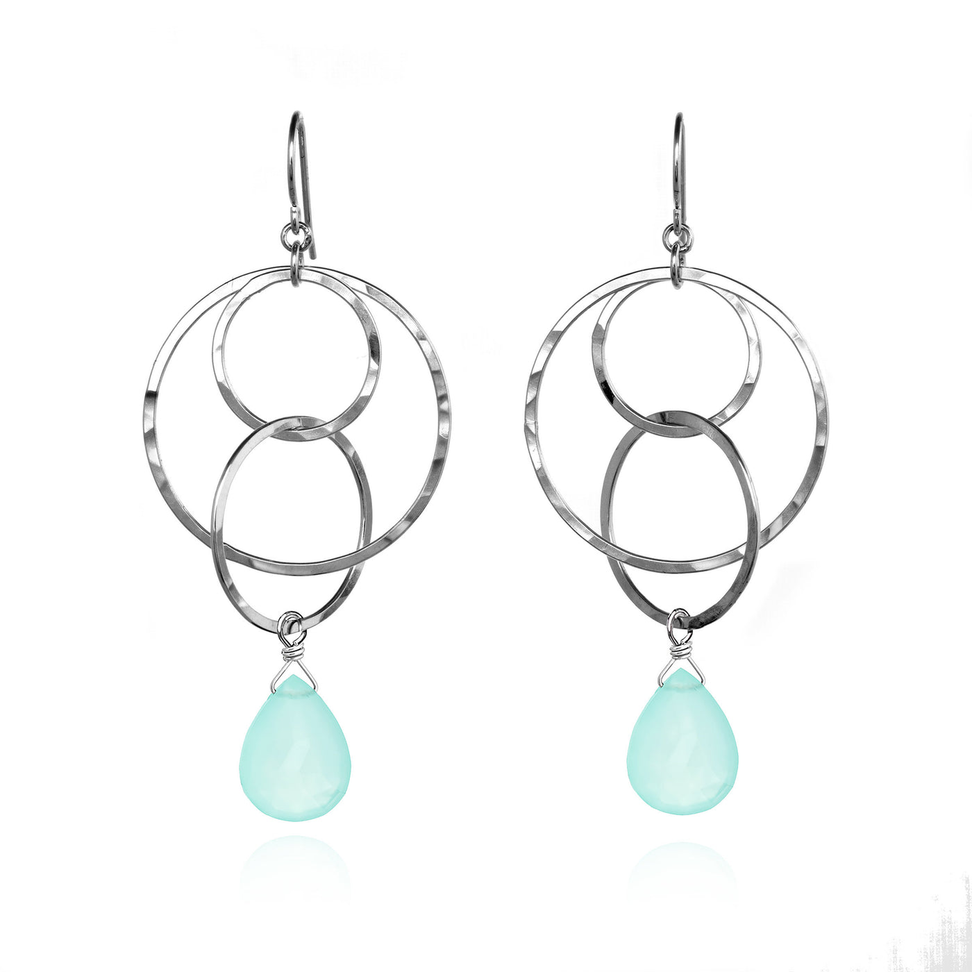 Seafoam Green Chalcedony Drop