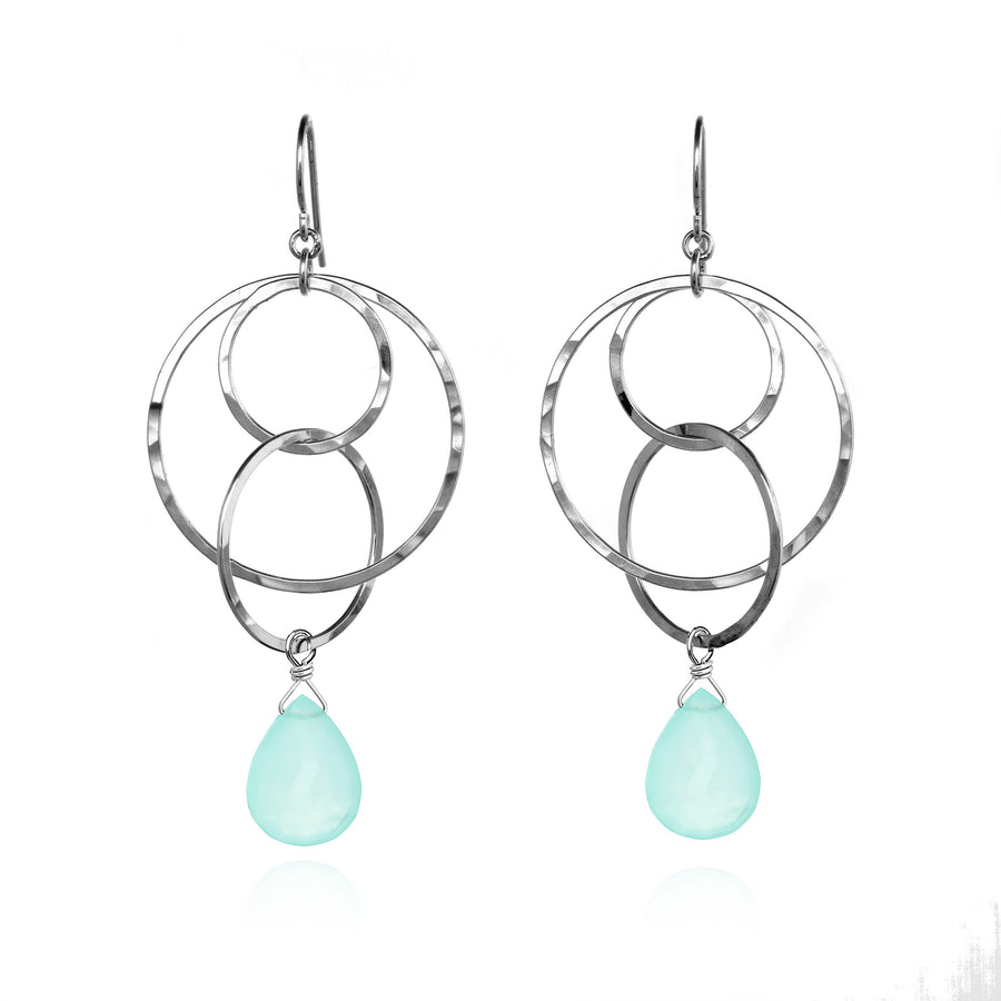 Seafoam Green Chalcedony Drop