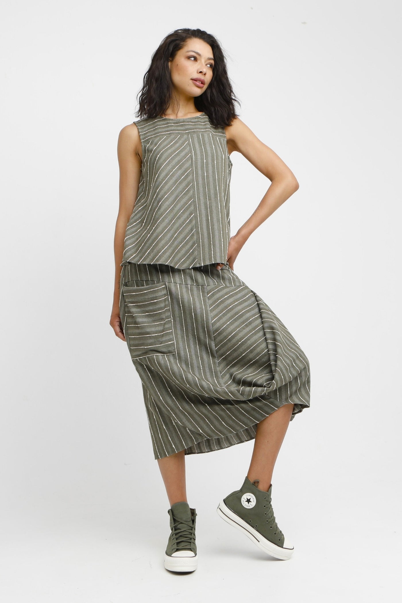 Poe Tucked Skirt