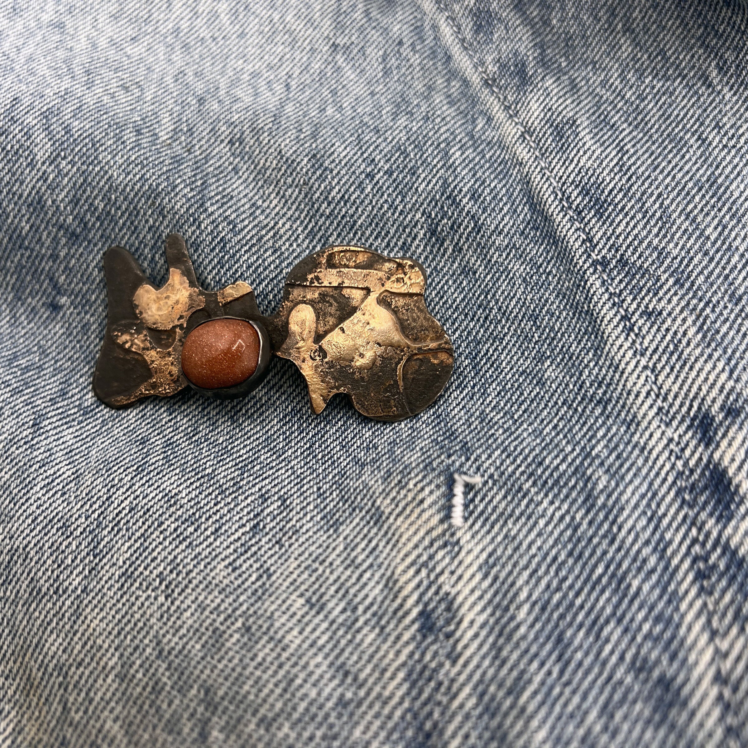 Molten Brooch