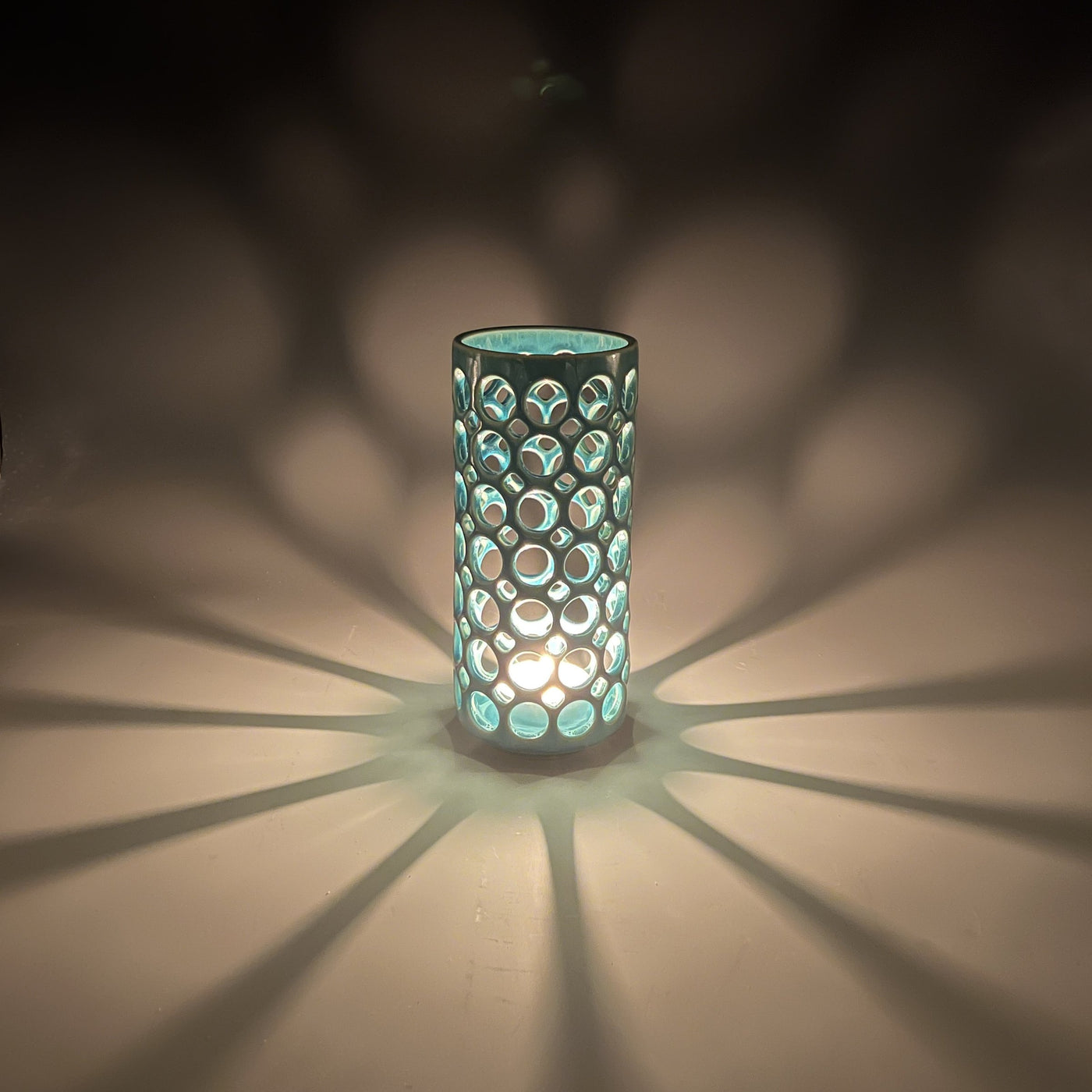 Lacy Cylinder in Turquoise