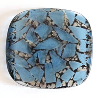 Blue Pebbles Glass Dish