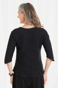 Black, back view