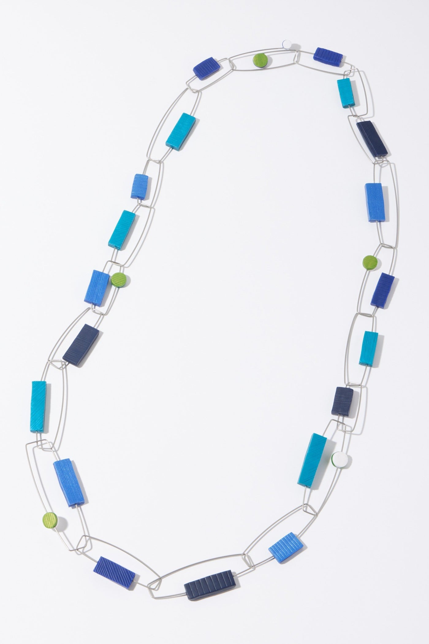 Blue Rectangles Necklace