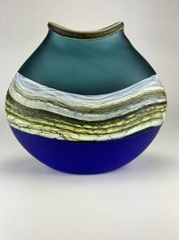 Satin Agate Flat Vessel