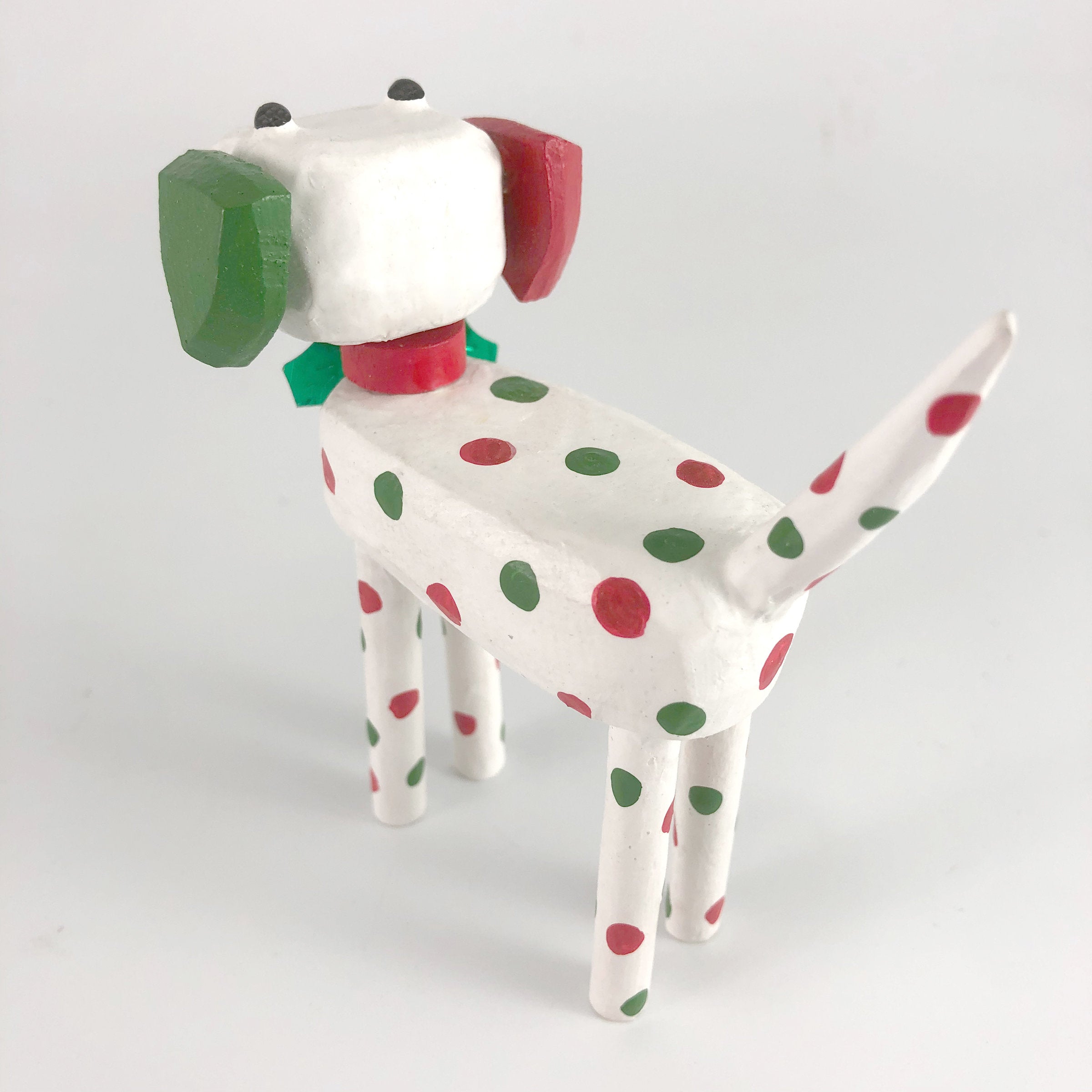 red and green dalmatian