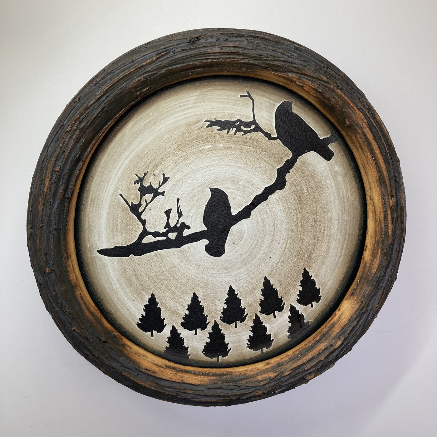 Nest Plate, Couple Over Trees
