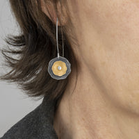 Double Poppy Keum-boo Earrings