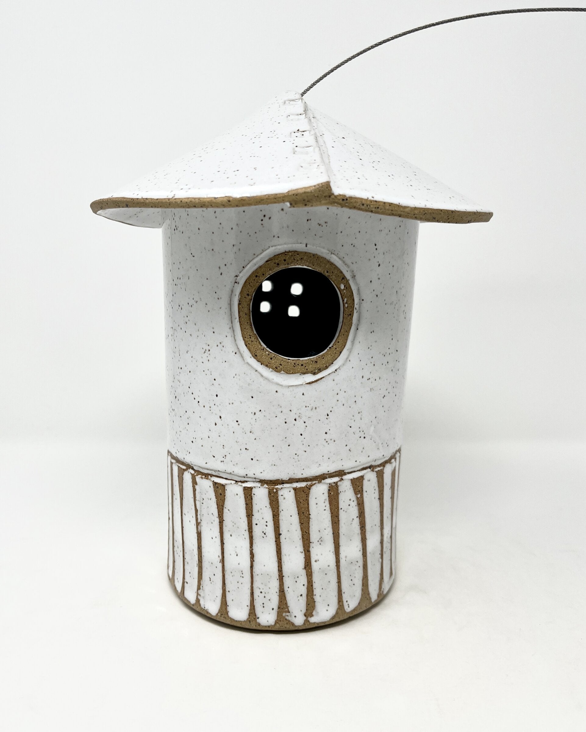 Rustic White Bird House