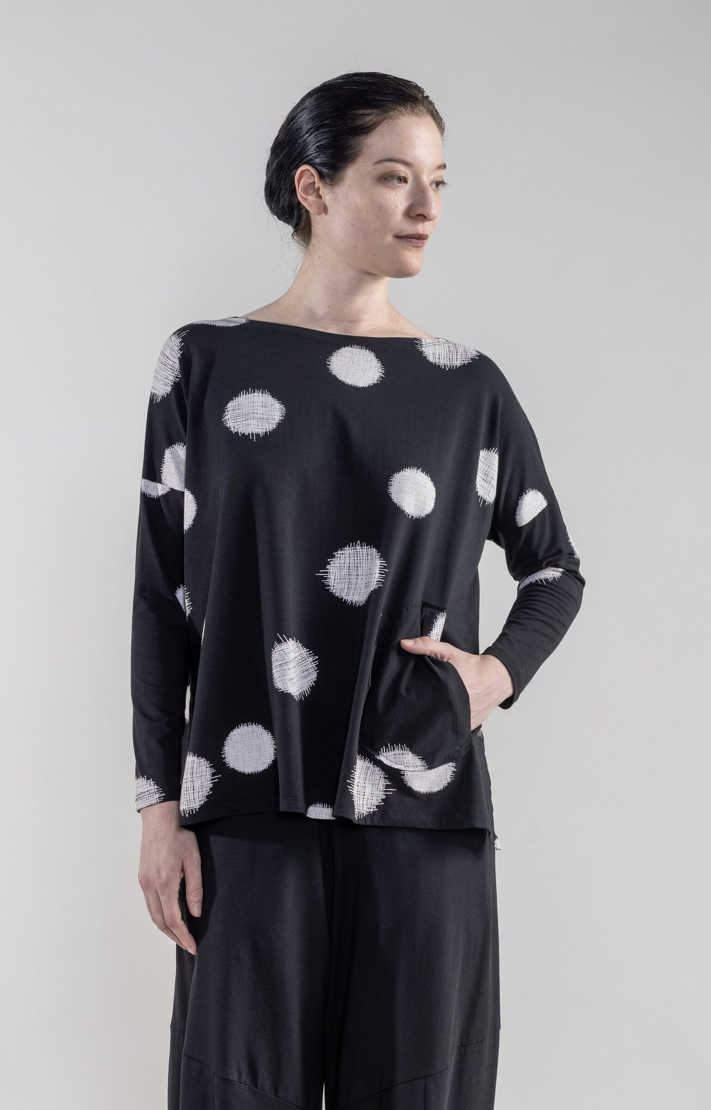 Black Scratch Print
