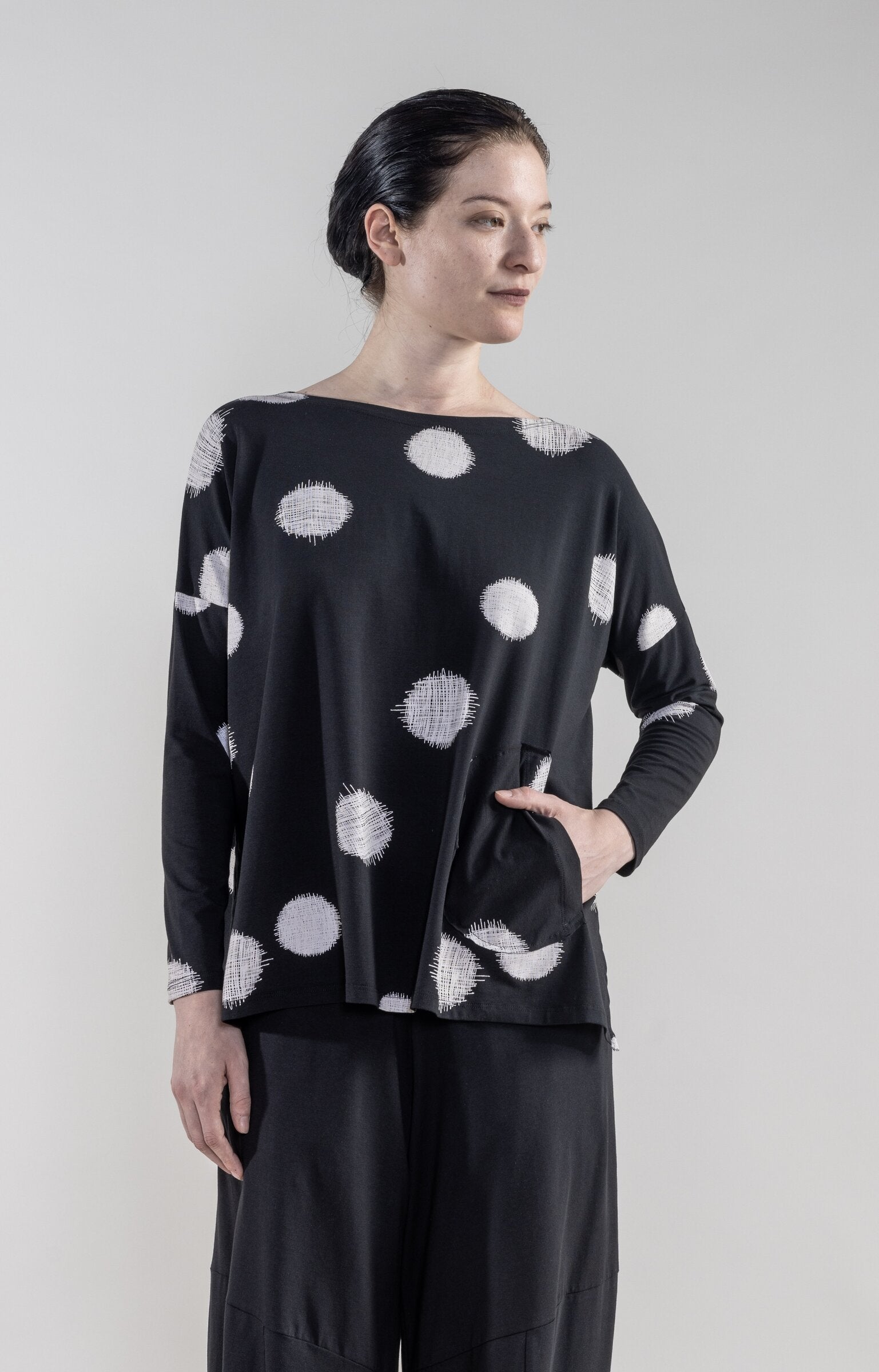 Black Scratch Print