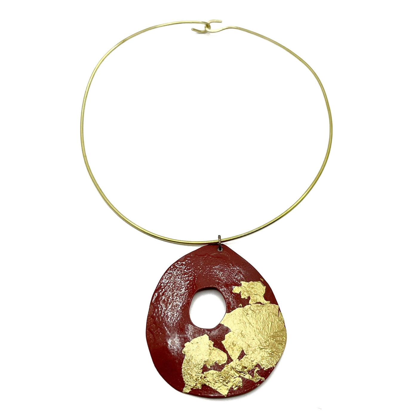 Red and Gold Pendant No. 2