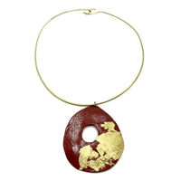 Red and Gold Pendant No. 2