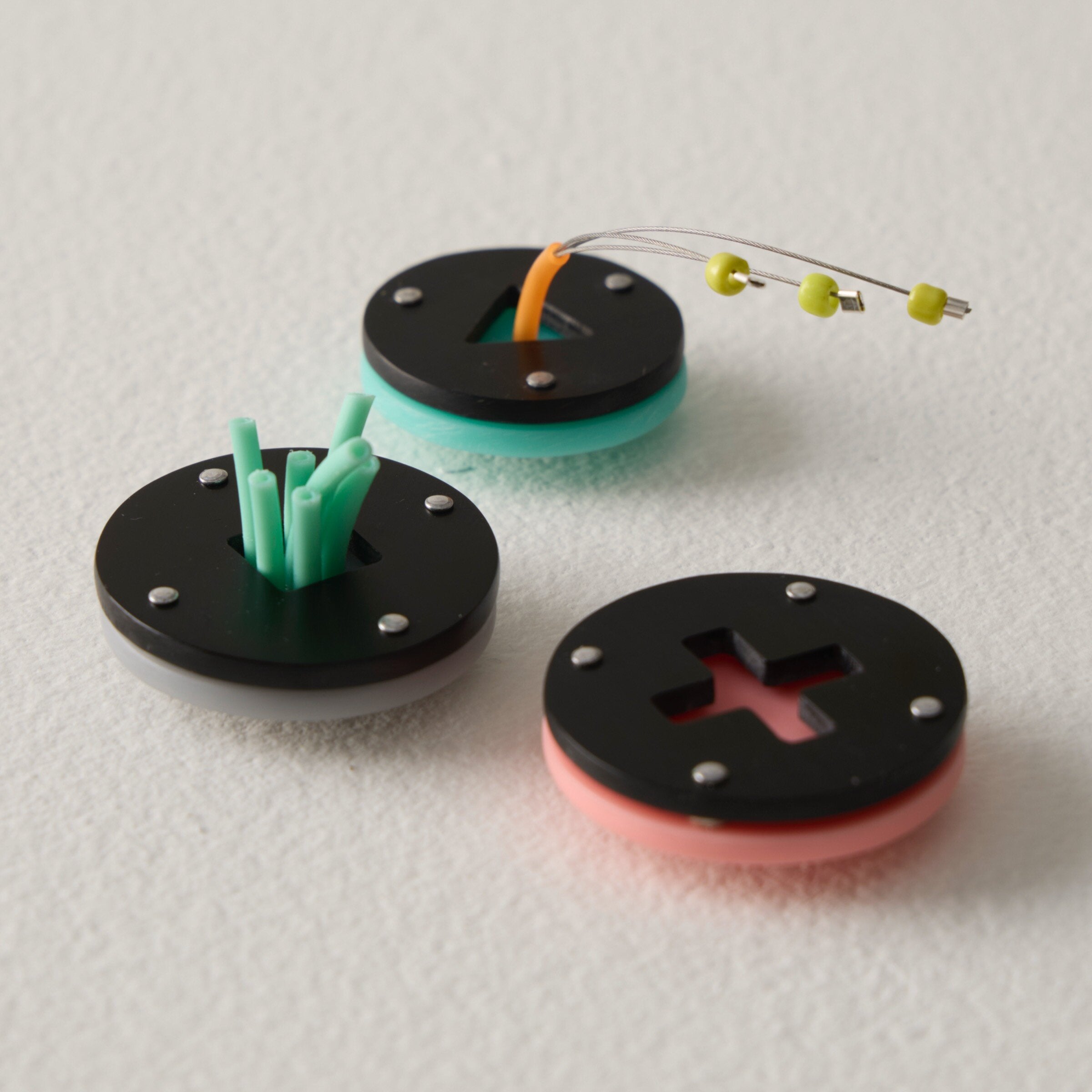 Color Pop Brooch Trio