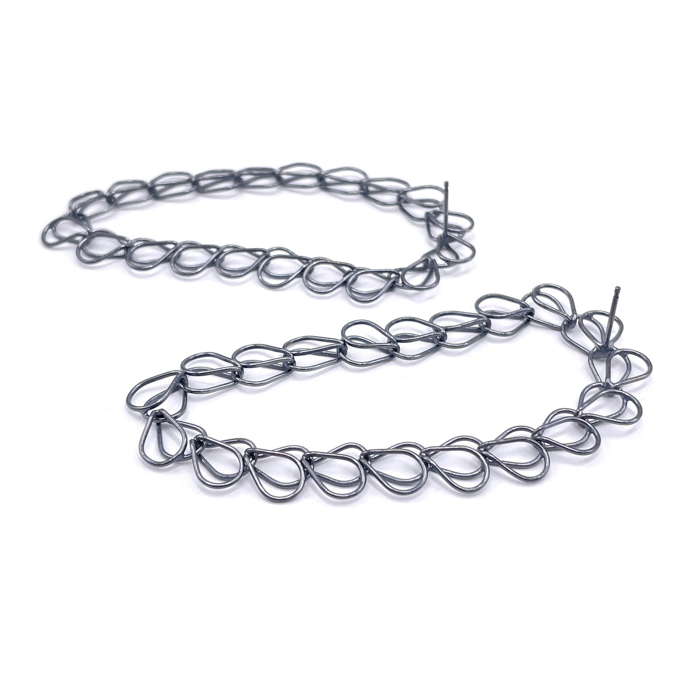 Splayed Link Arch Earrings