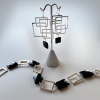 Pairs well with the Silver Square & Black Onyx Collar Necklace
