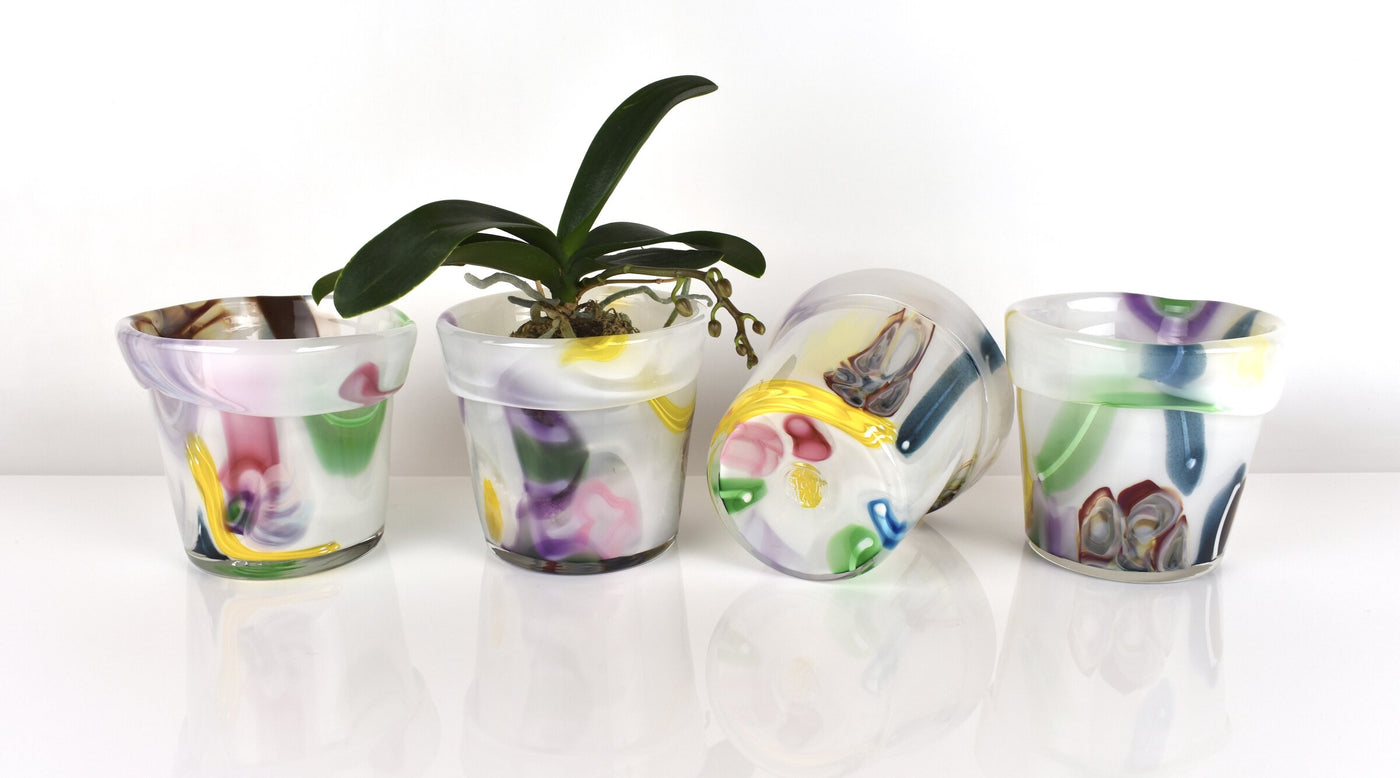 Glass Party Planter Pots