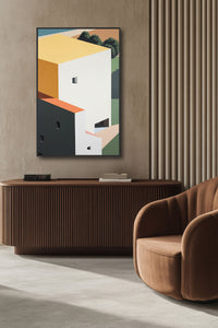 print on canvas framed