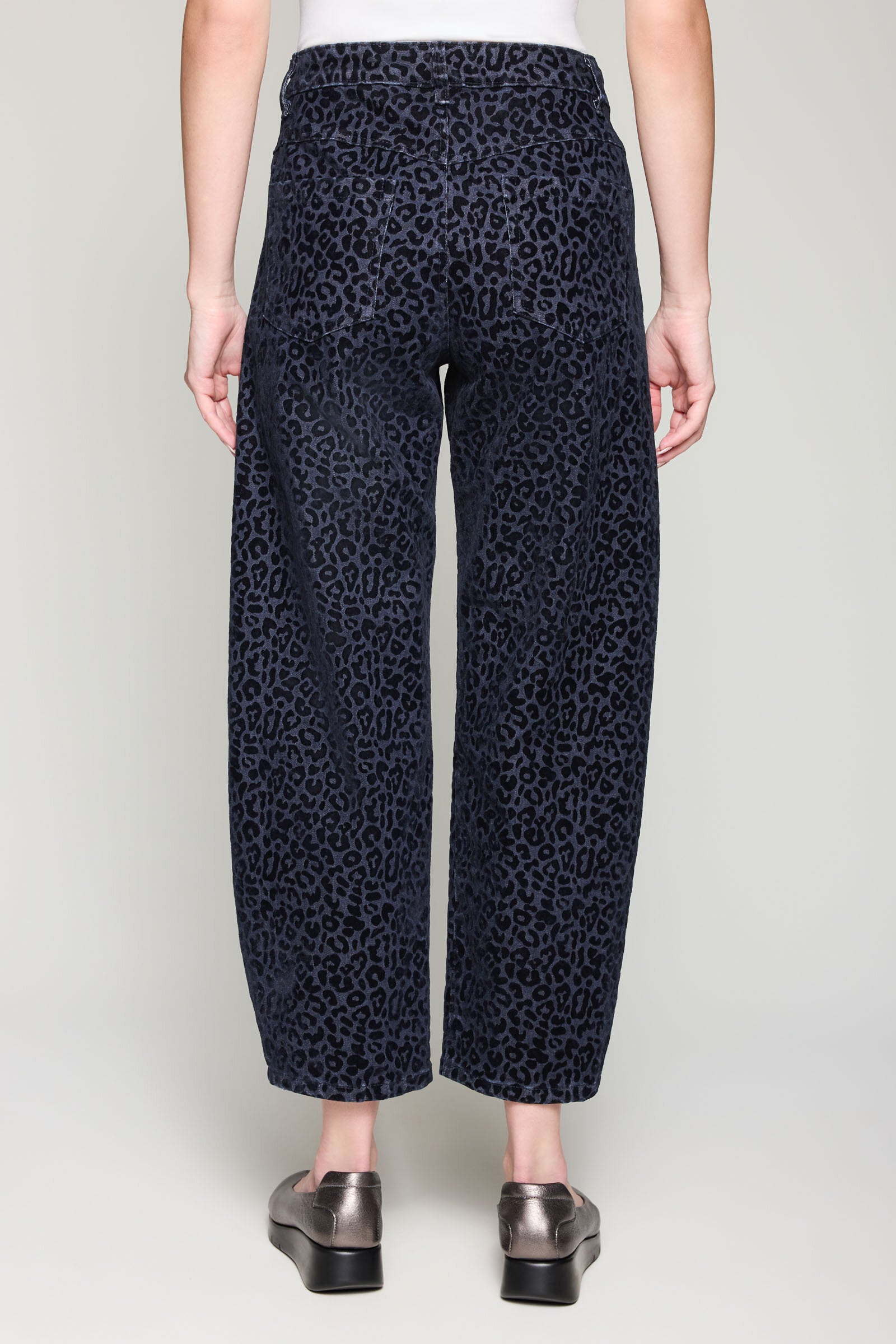 Flocked Velvet Party Jean