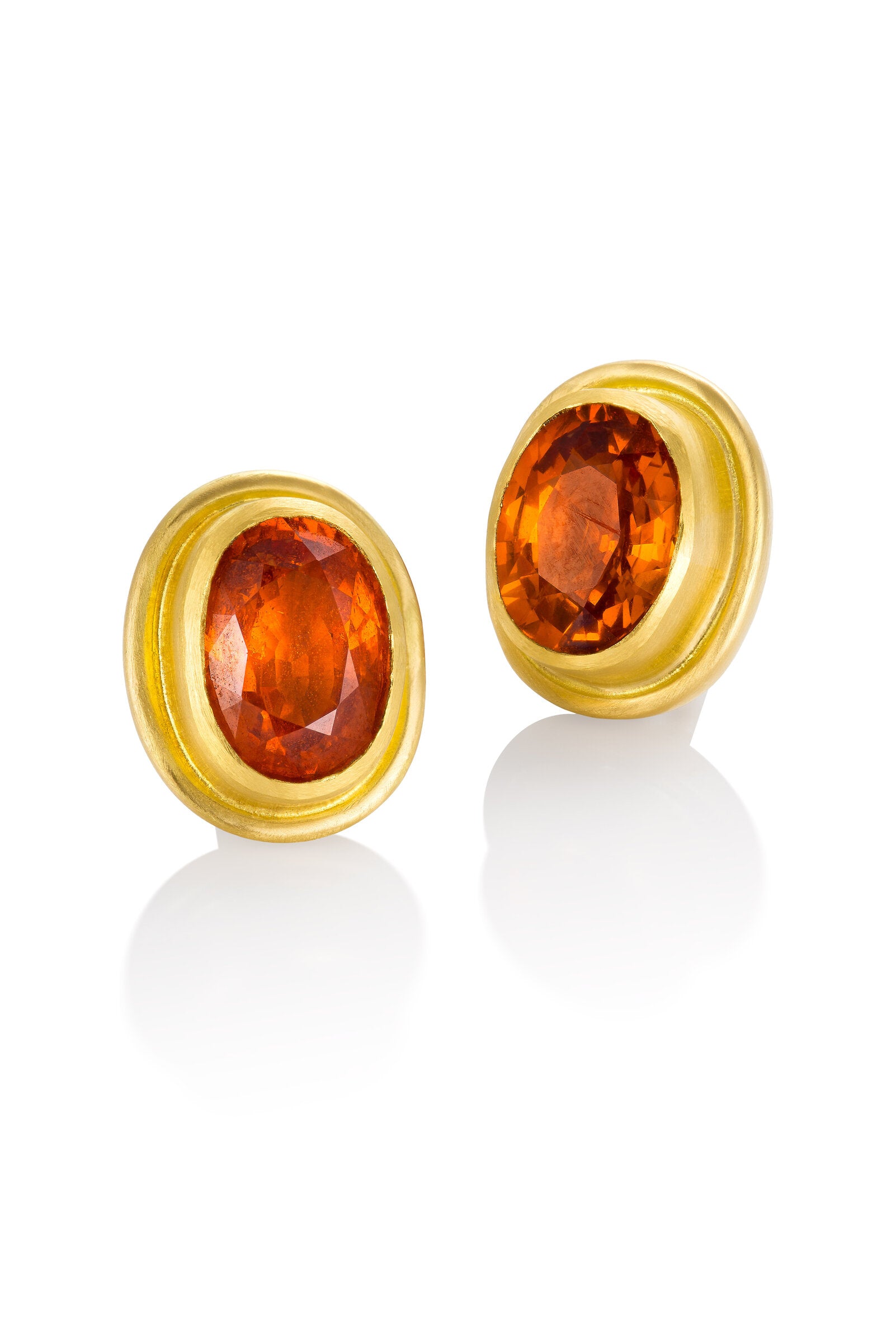 Spessartite Garnet Stud Earrings
