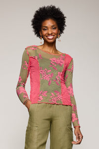 Crushed Mesh Orion Pieced Top