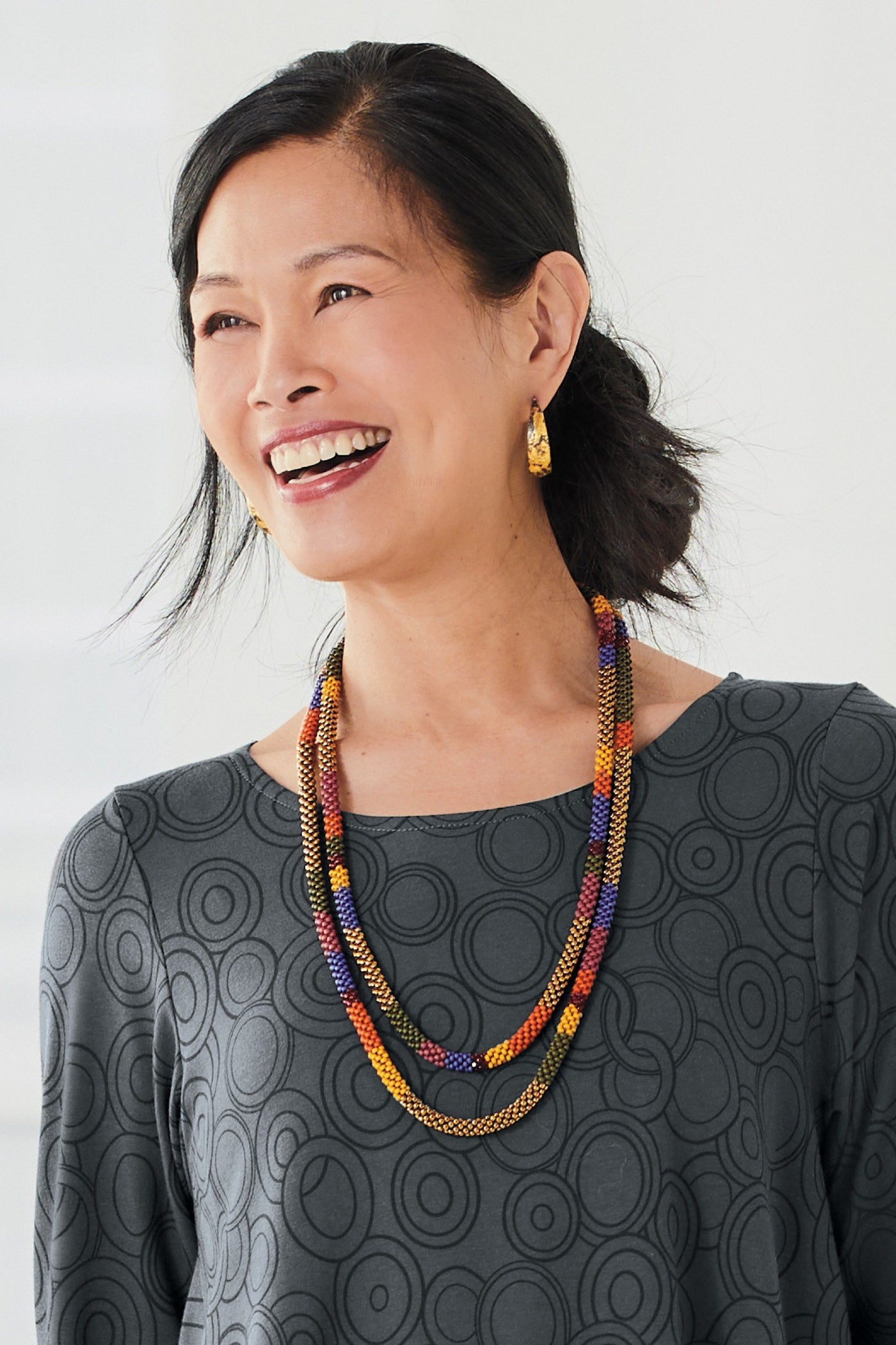 shown with Keum-boo Hoops by Shauna Burke