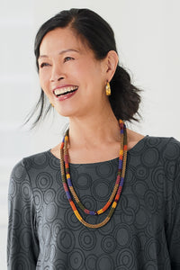 shown with Keum-boo Hoops by Shauna Burke