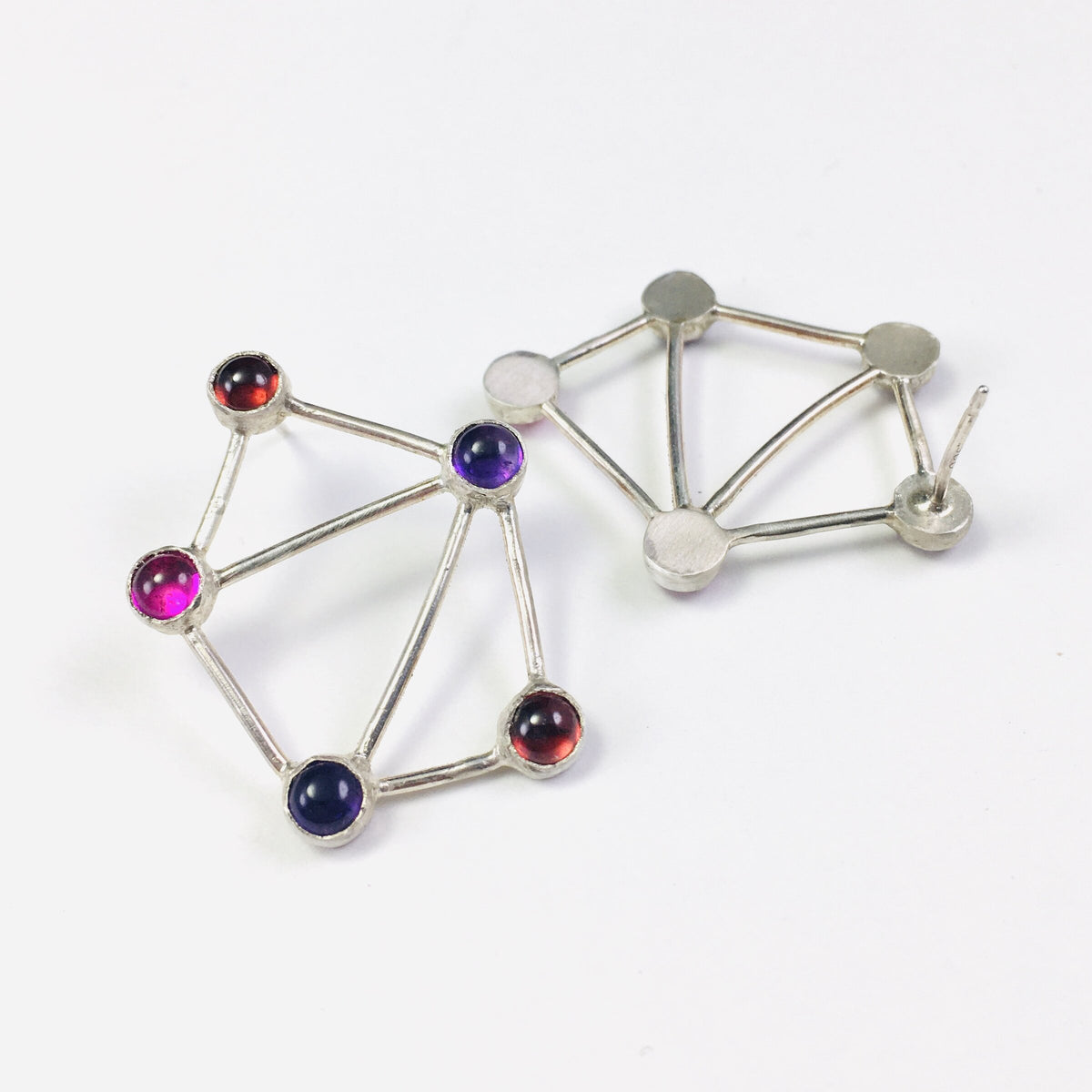 Red Constellation Earrings