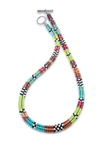 Color Wheel Woven Necklace