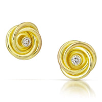 Gold & Diamond Knot Earrings