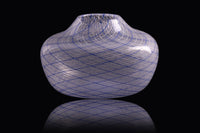 Blue and White Low Vase
