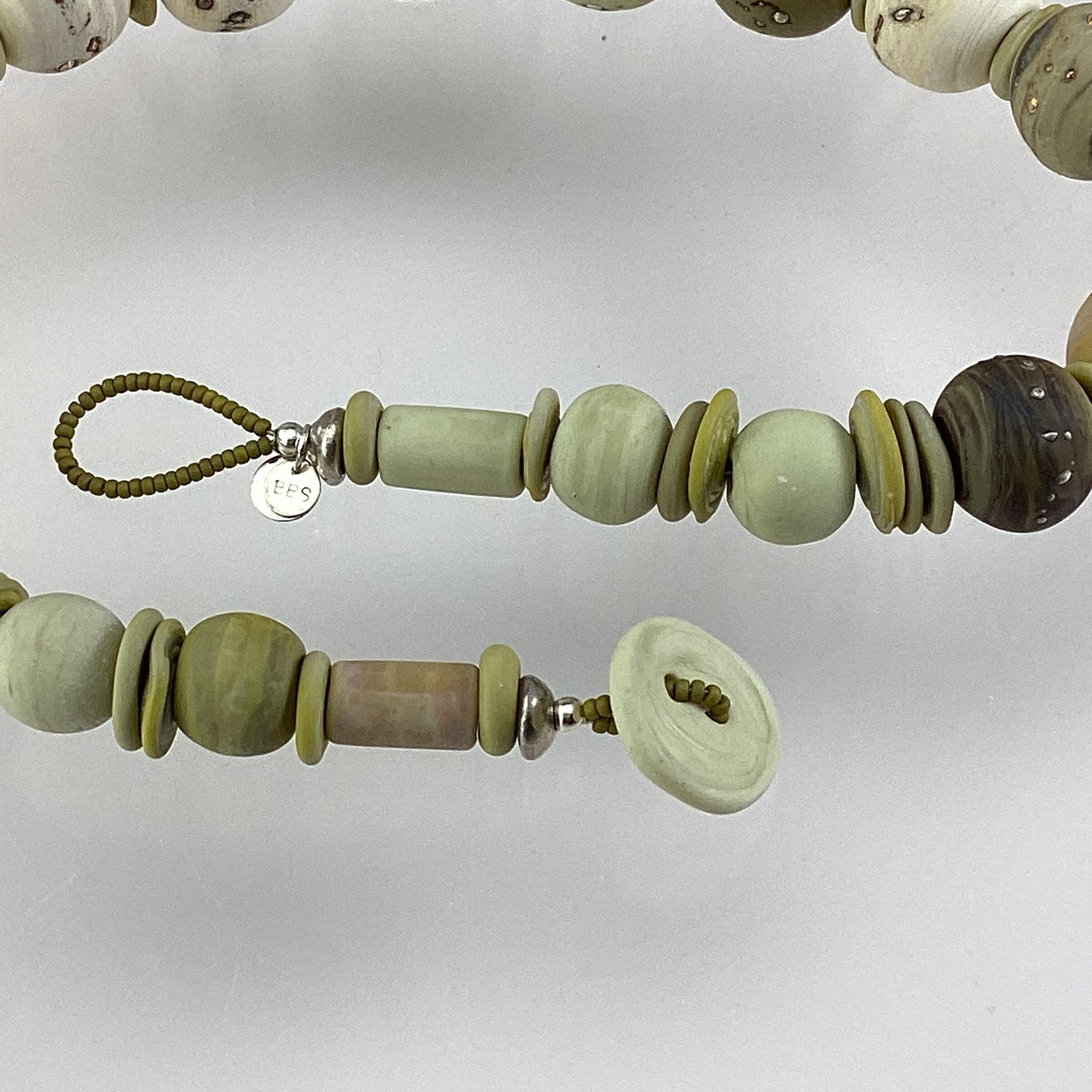 Light Planetoid Bead Necklace VI