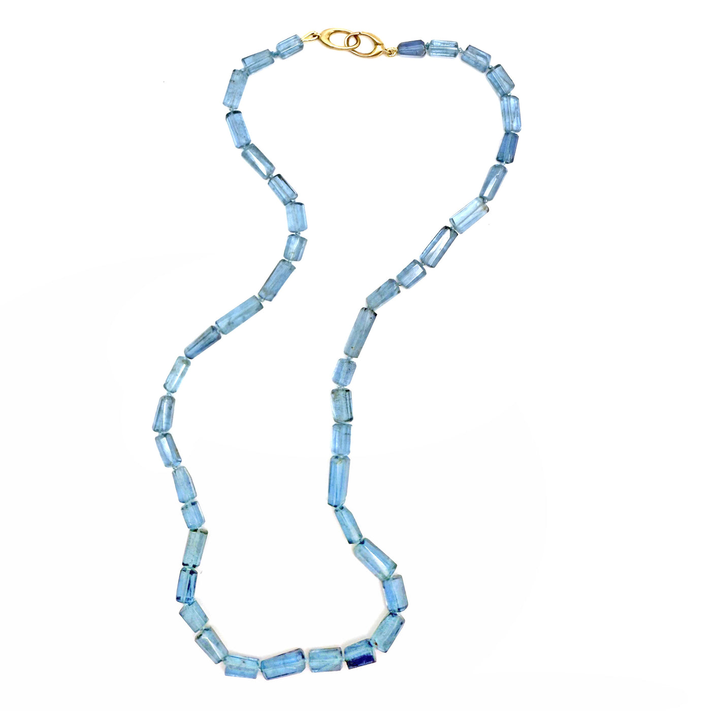 Skinny Santa Maria Aquamarine Necklace