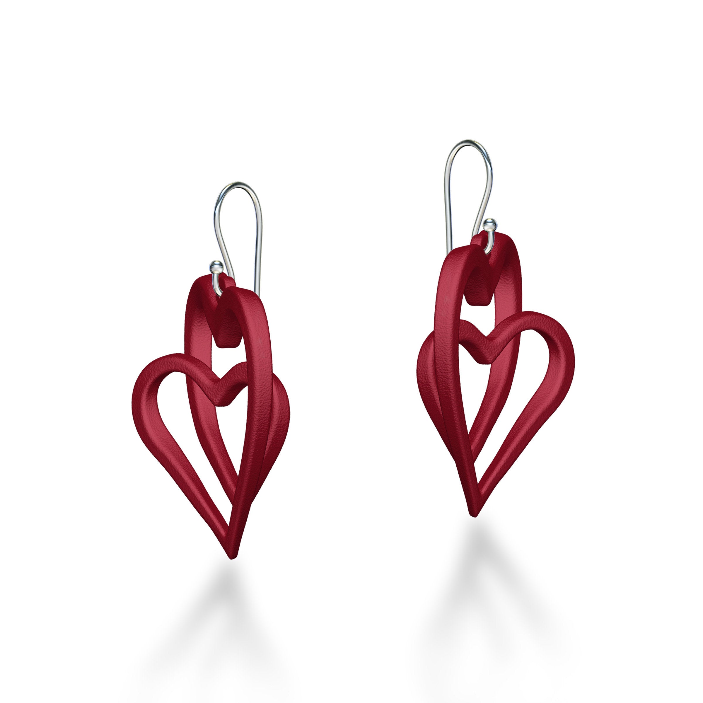 Big Infinity Heart Earrings