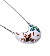 Floral Enamel Pendant