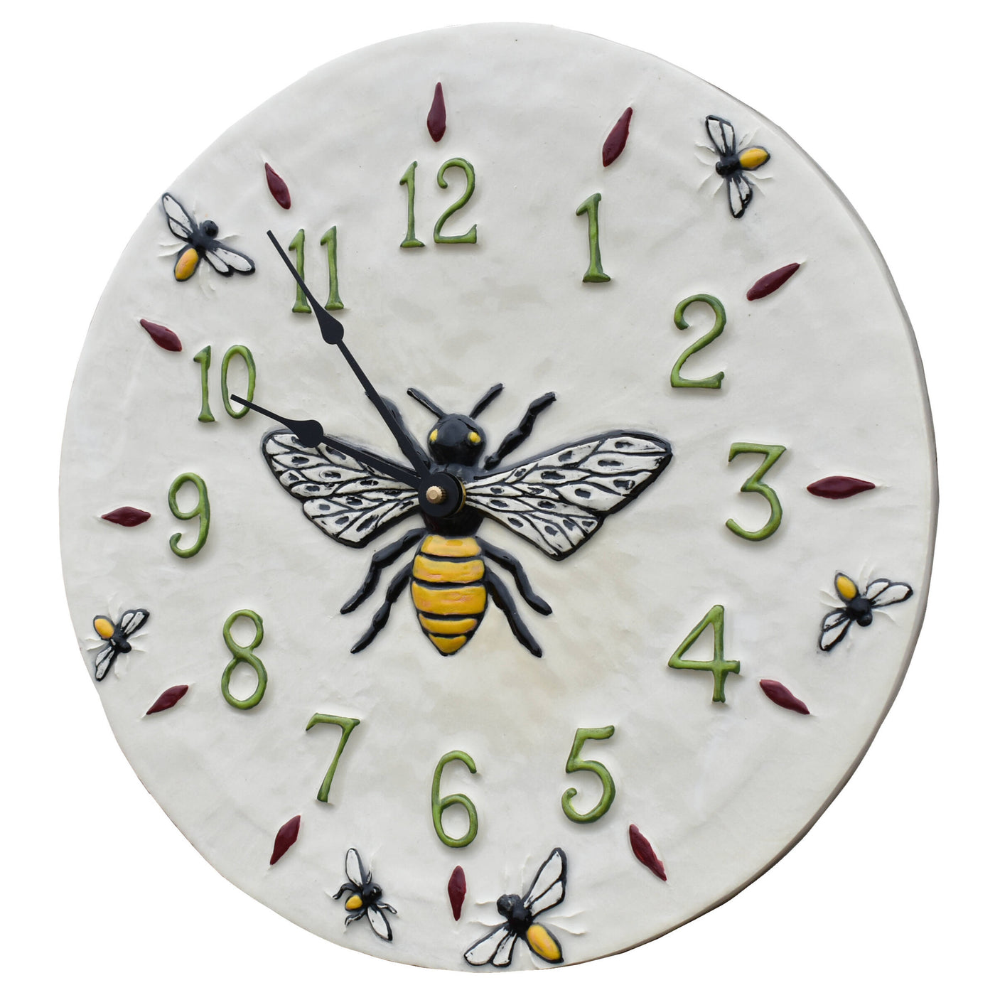 Honeybee Wall Clock in White