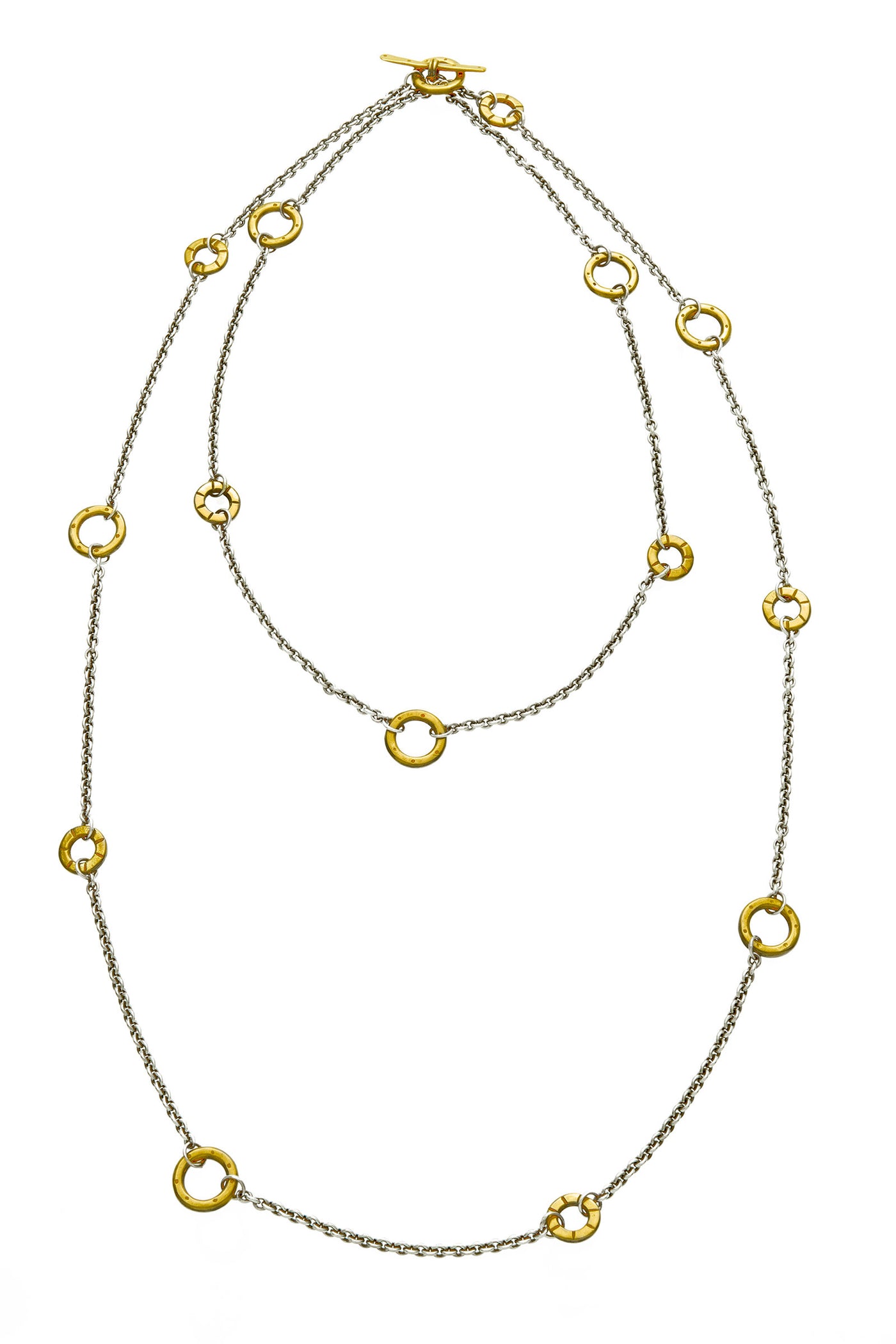 Mini Wrap Necklace in Mixed Metal