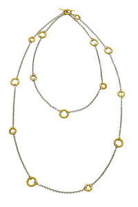 Mini Wrap Necklace in Mixed Metal